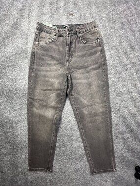 Women's Size 6 Wild Fable Black Mom Jean Denim Jeans Skinny Stretch NWT